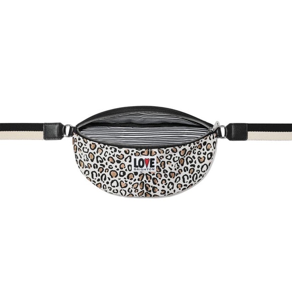 NWT Brighton Leopard Print Hidden Hearts Great Size Stylish Waist Belt - Picture 9 of 12